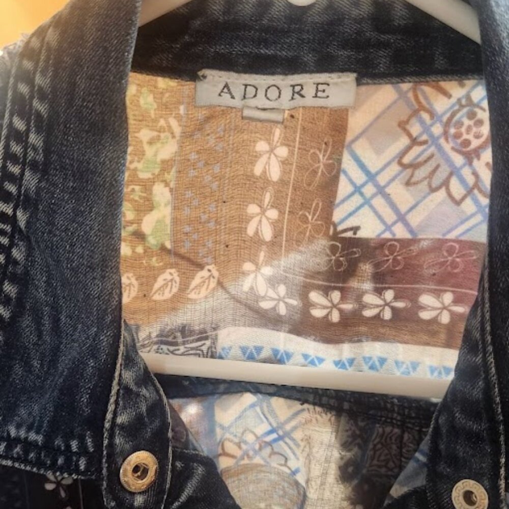 Adore Embellished Denim Jacket - Statement Piece! - Picture 3 of 4